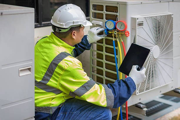 Professional Hvac technician working in Aydlett, NC